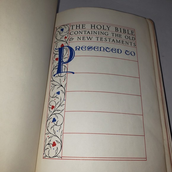 Vintage Illustrated Leather Bound BIBLE With Helps Old & New Testament - Picture 5 of 7